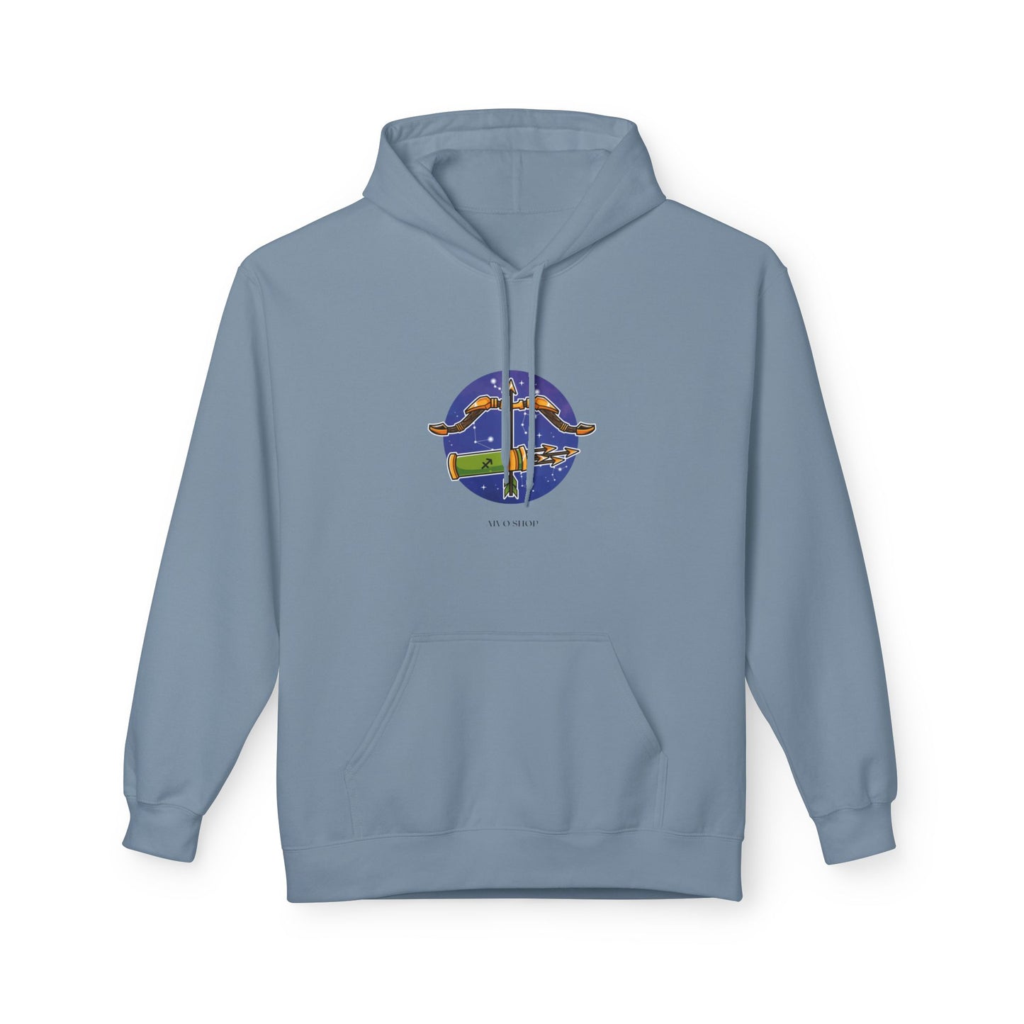 Sagittarius Zodiac Hoodie - Unisex Midweight Softstyle Fleece