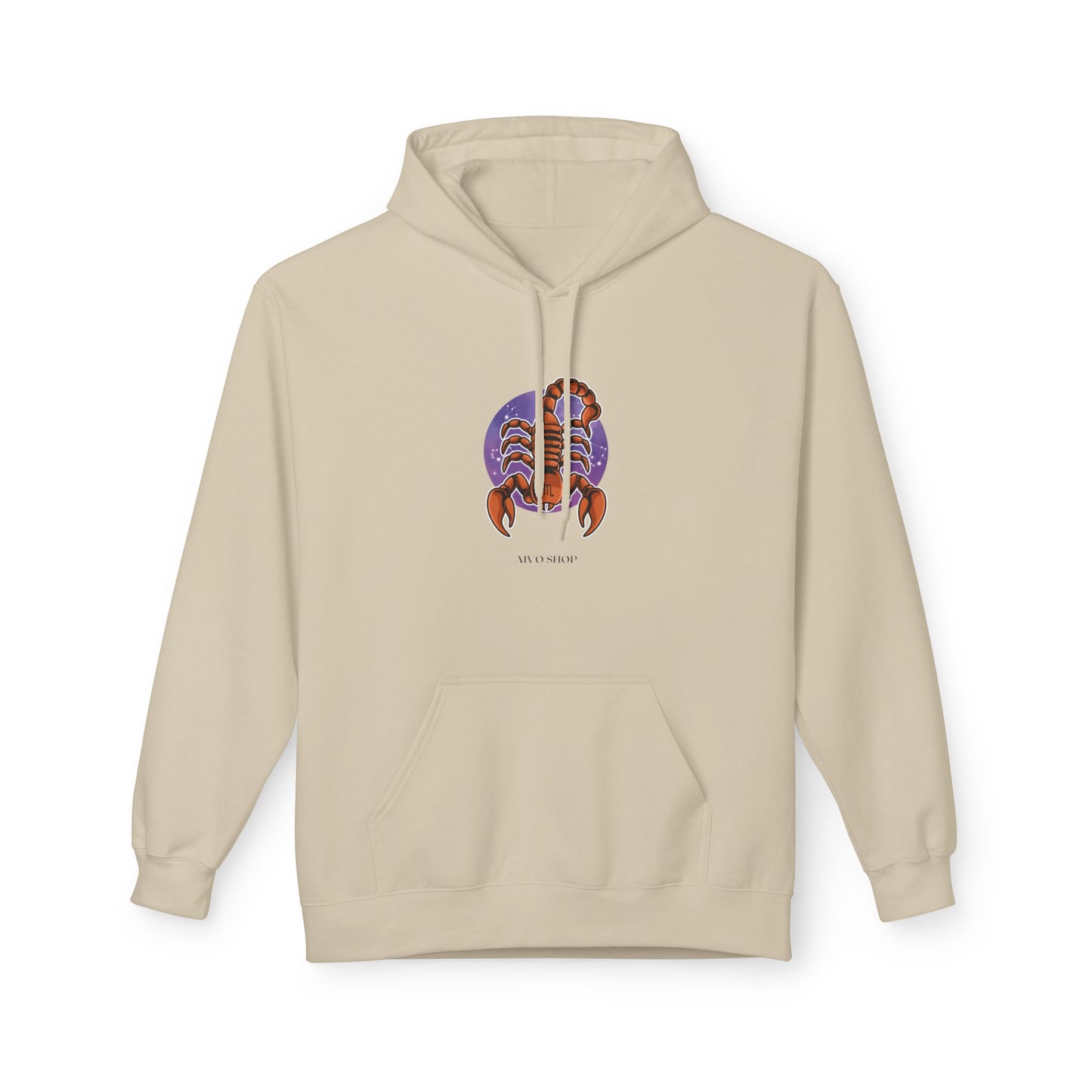 Scorpio Zodiac Fleece Hoodie - Midweight Softstyle for Astrology Lovers