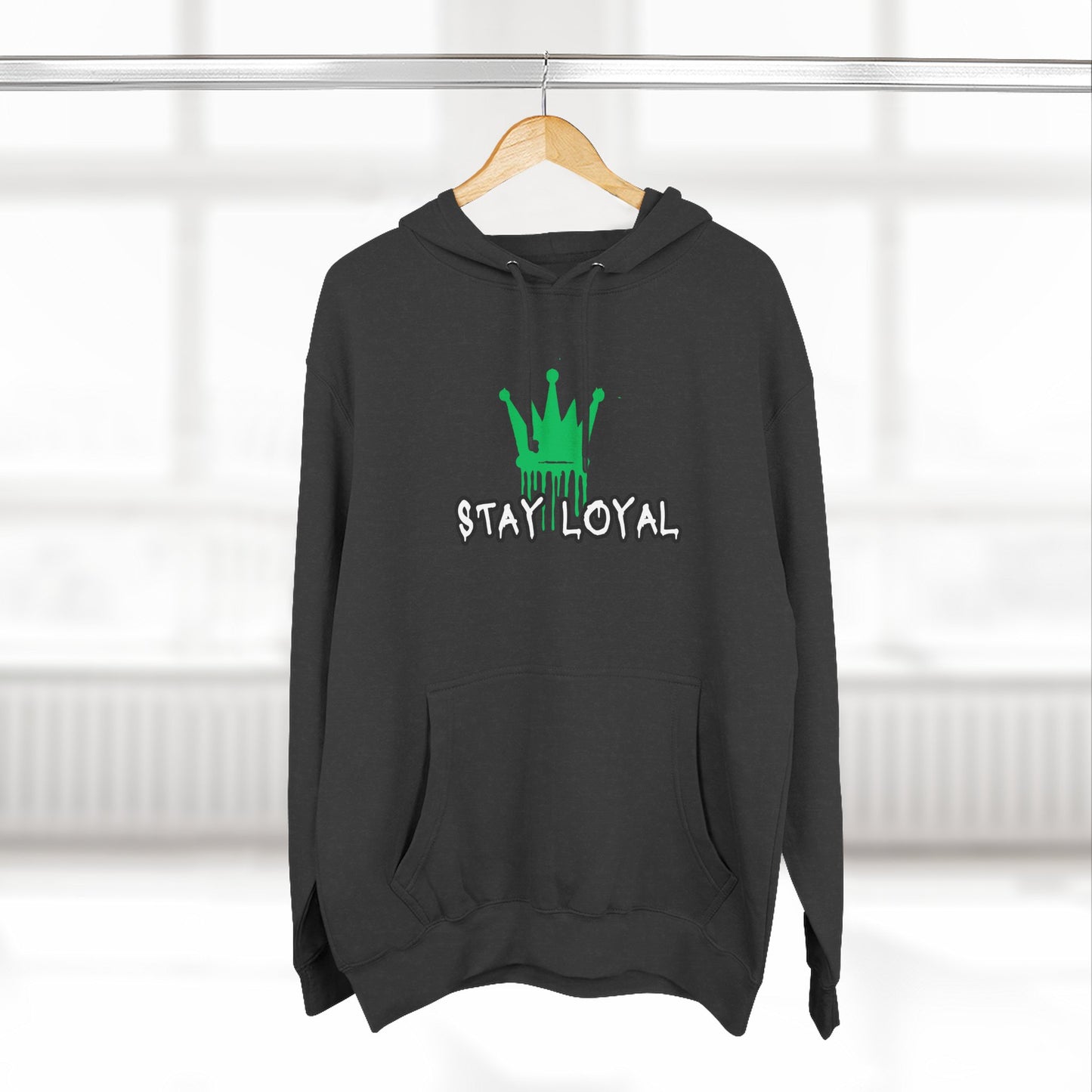 Stay Loyal Three-Panel Fleece Hoodie - Casual Comfort Apparel