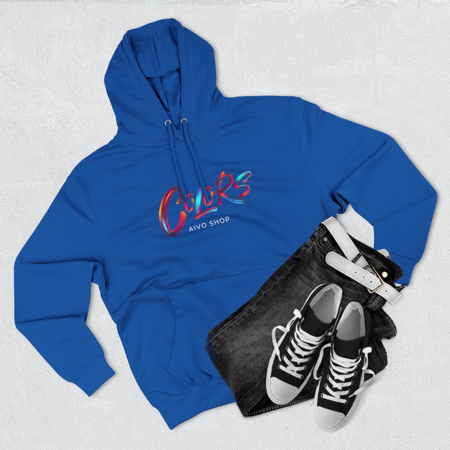 Three-Panel Fleece Hoodie - Colors