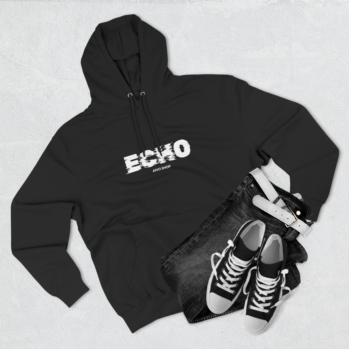 Stylish Three-Panel Fleece Hoodie - Casual Comfort for Everyday Wear