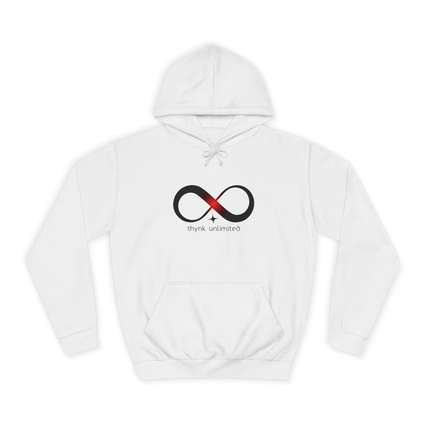 Unisex College Hoodie - "thynk unlimited" Infinity Design