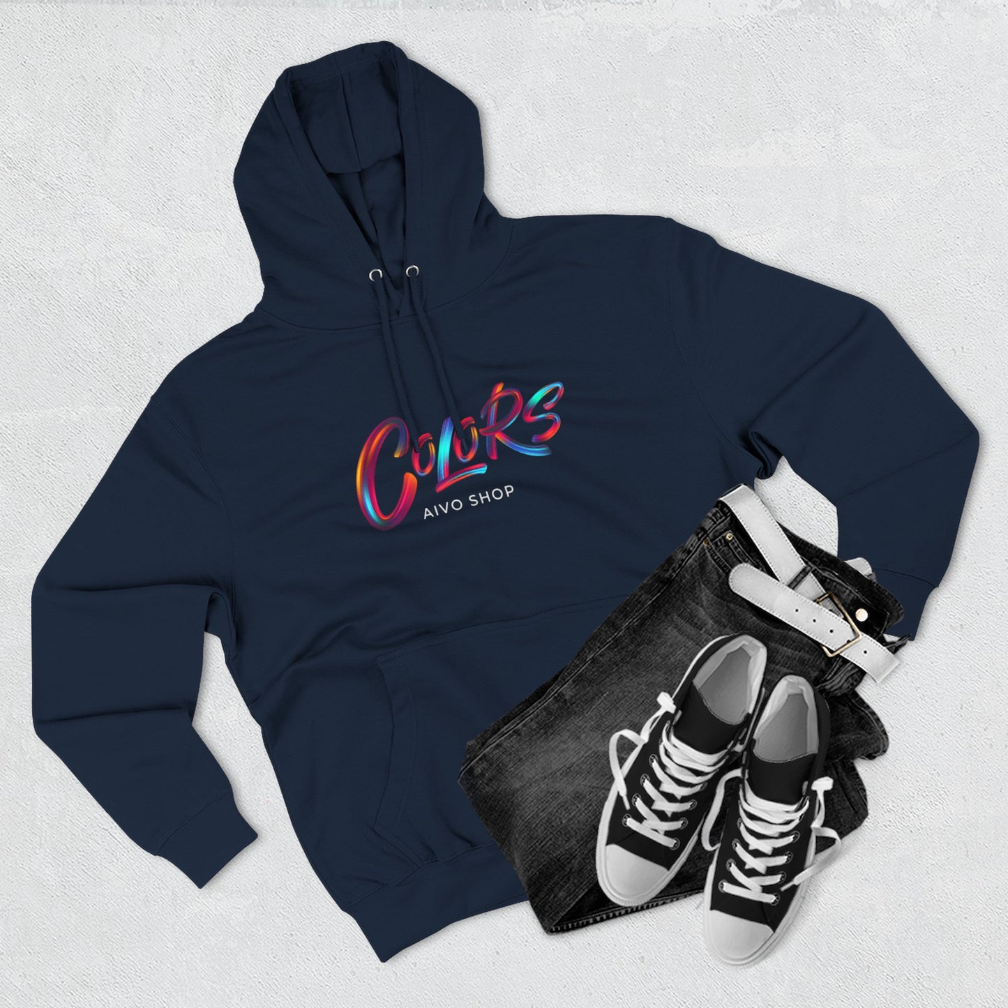 Three-Panel Fleece Hoodie - Colors