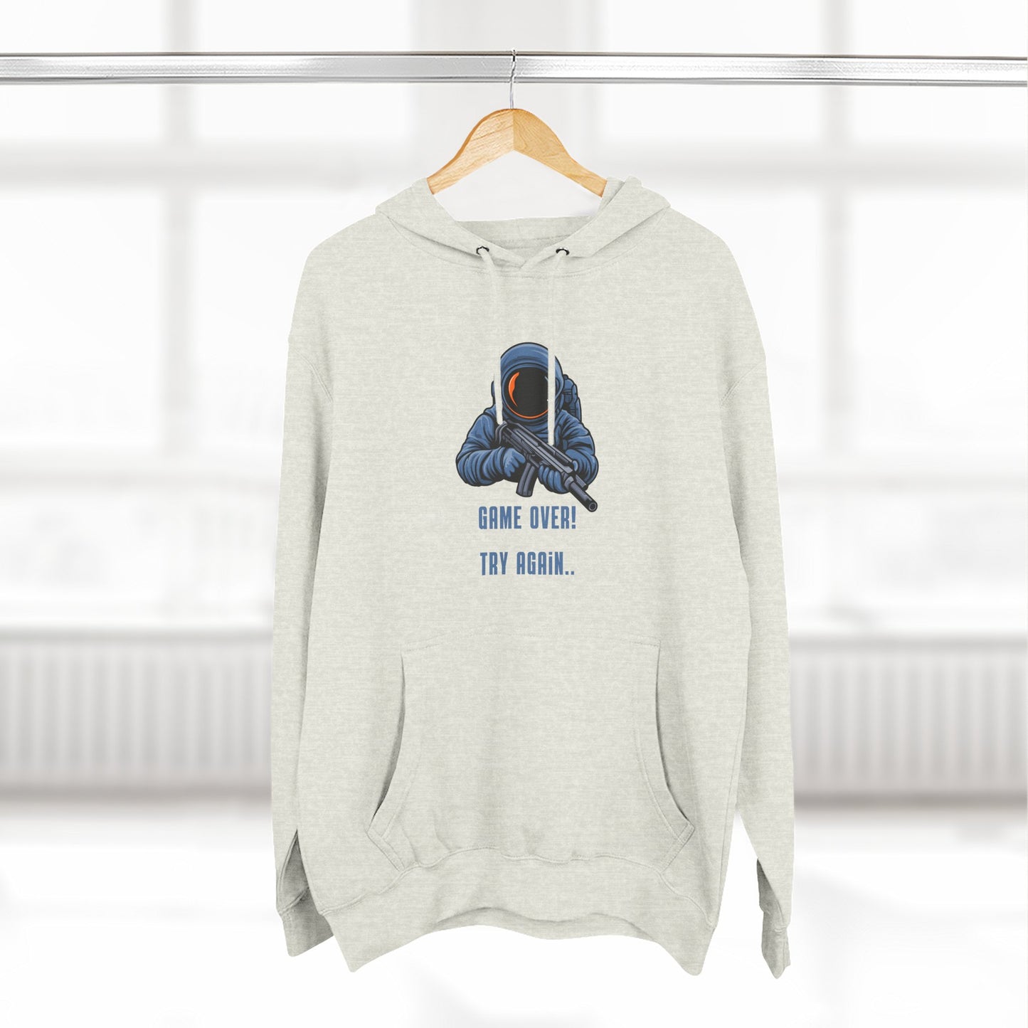Game Over Fleece Hoodie | Try Again Casual Wear