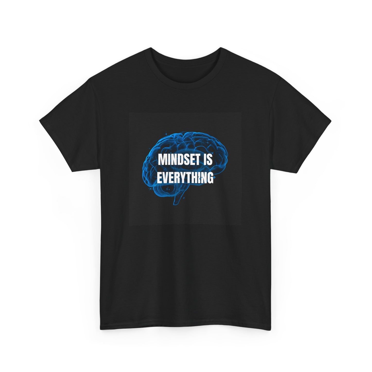 Mindset Is Everything Unisex Heavy Cotton Tee - Motivational Graphic Shirt for Personal Growth & Mindfulness