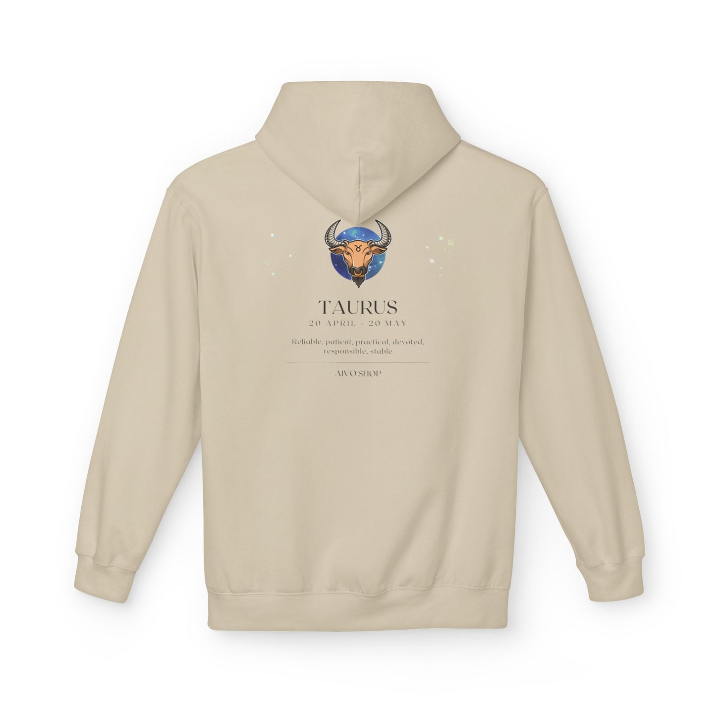 Taurus Zodiac Fleece Hoodie - Astrology Astrology Gift for Taurus