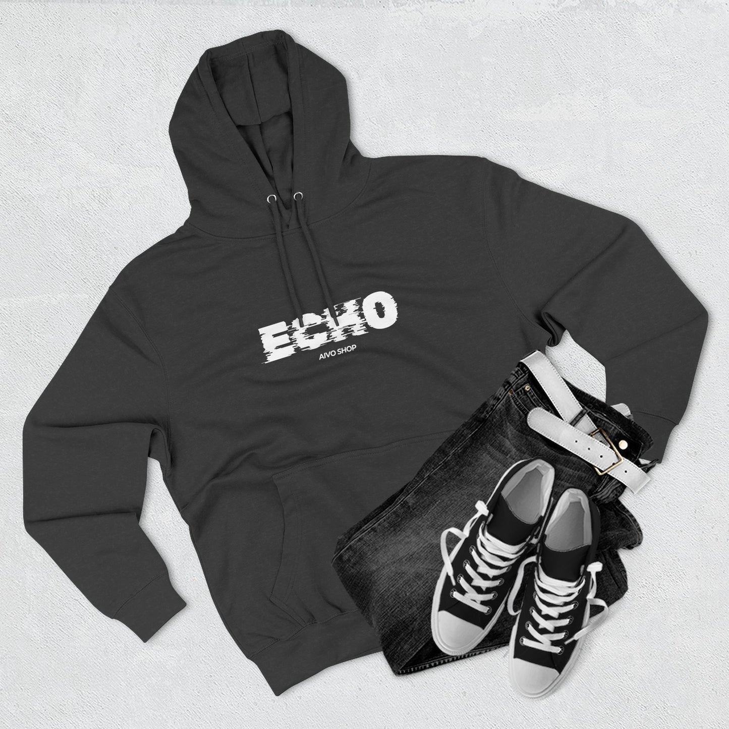 Stylish Three-Panel Fleece Hoodie - Casual Comfort for Everyday Wear