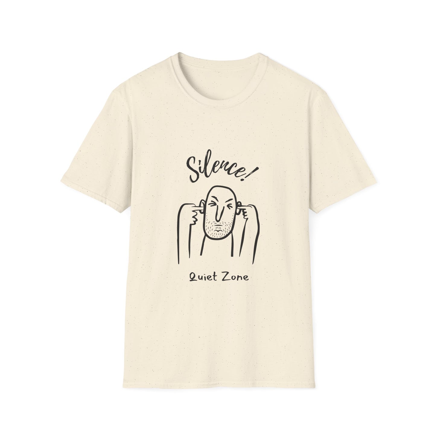 Unisex Softstyle T-Shirt - 'Silence! Quiet Zone' Graphic Tee for Peace Lovers