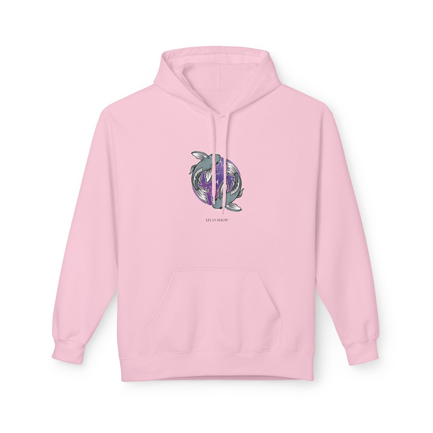 Pisces Zodiac Hoodie - Unisex Midweight Fleece, Astrological Design