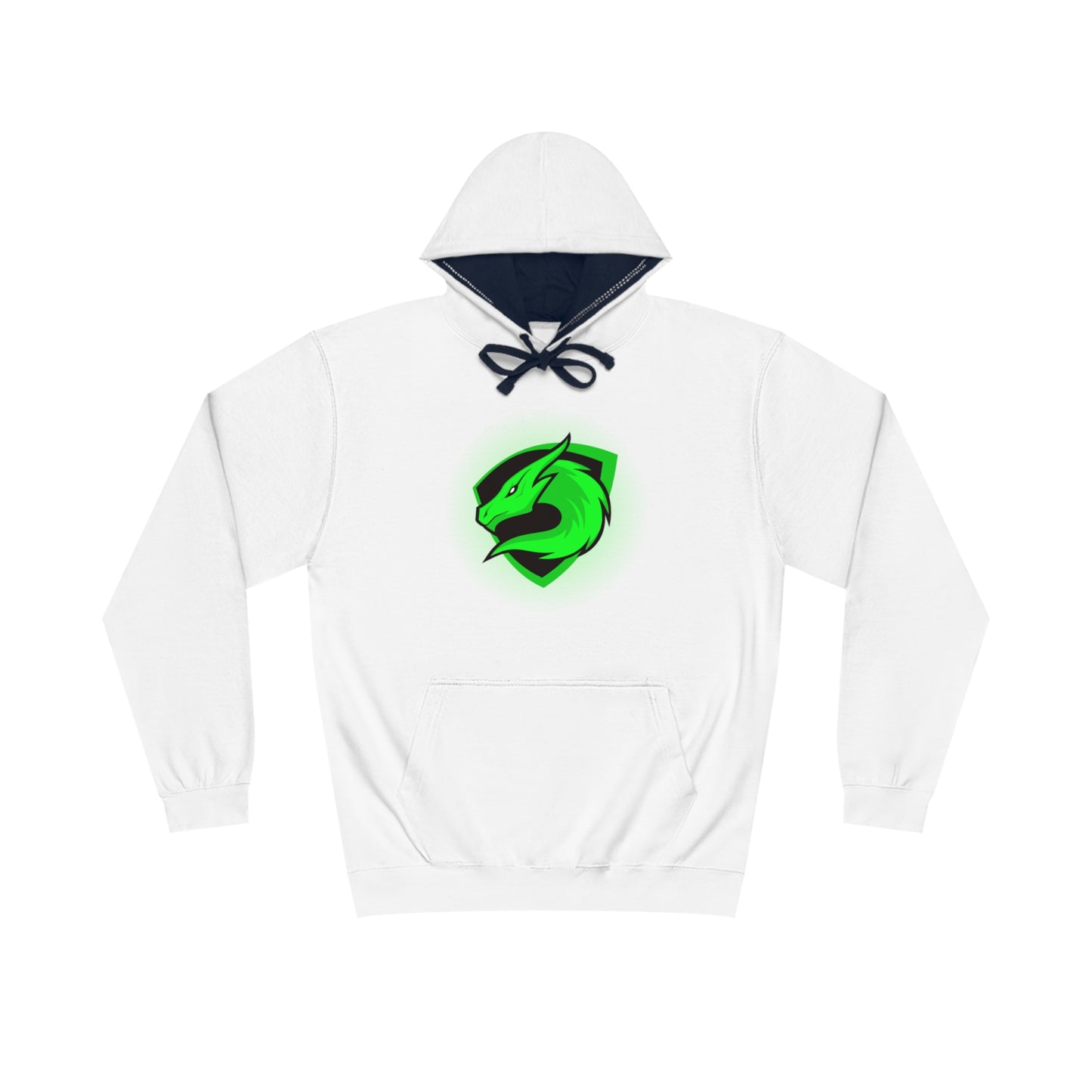 Custom Unisex Varsity Hoodie with Green Dragon Design | Stylish & Comfortable Apparel for Fans