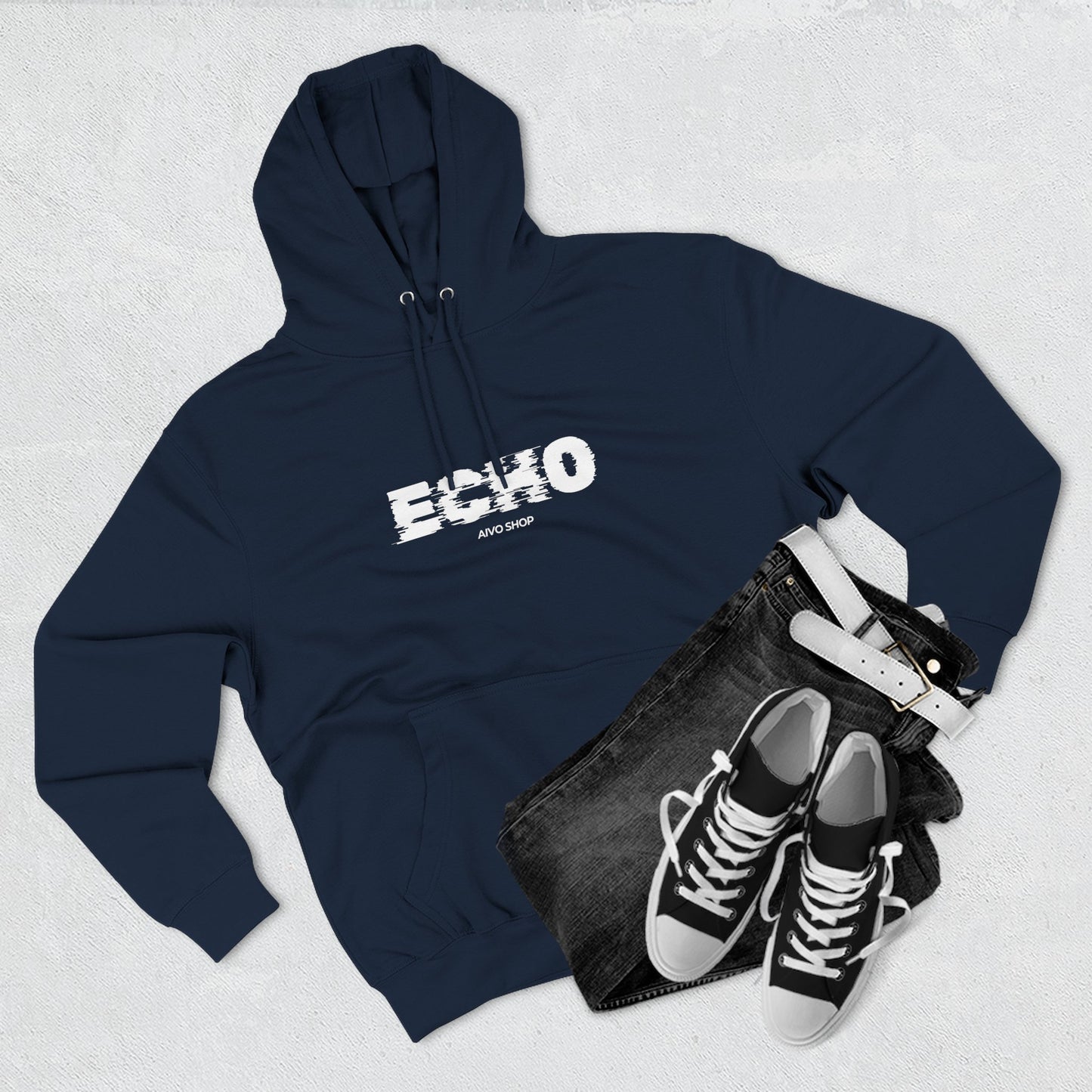 Stylish Three-Panel Fleece Hoodie - Casual Comfort for Everyday Wear