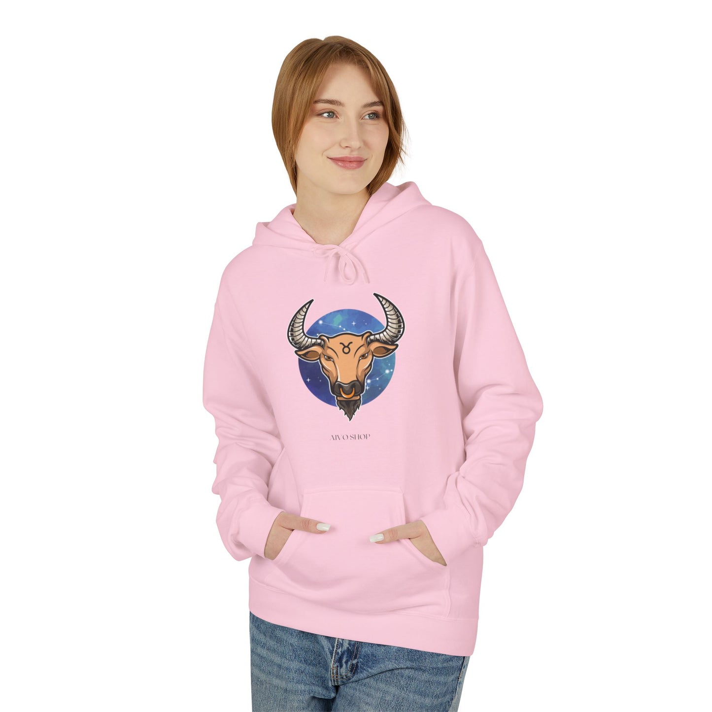Taurus Zodiac Fleece Hoodie - Astrology Astrology Gift for Taurus