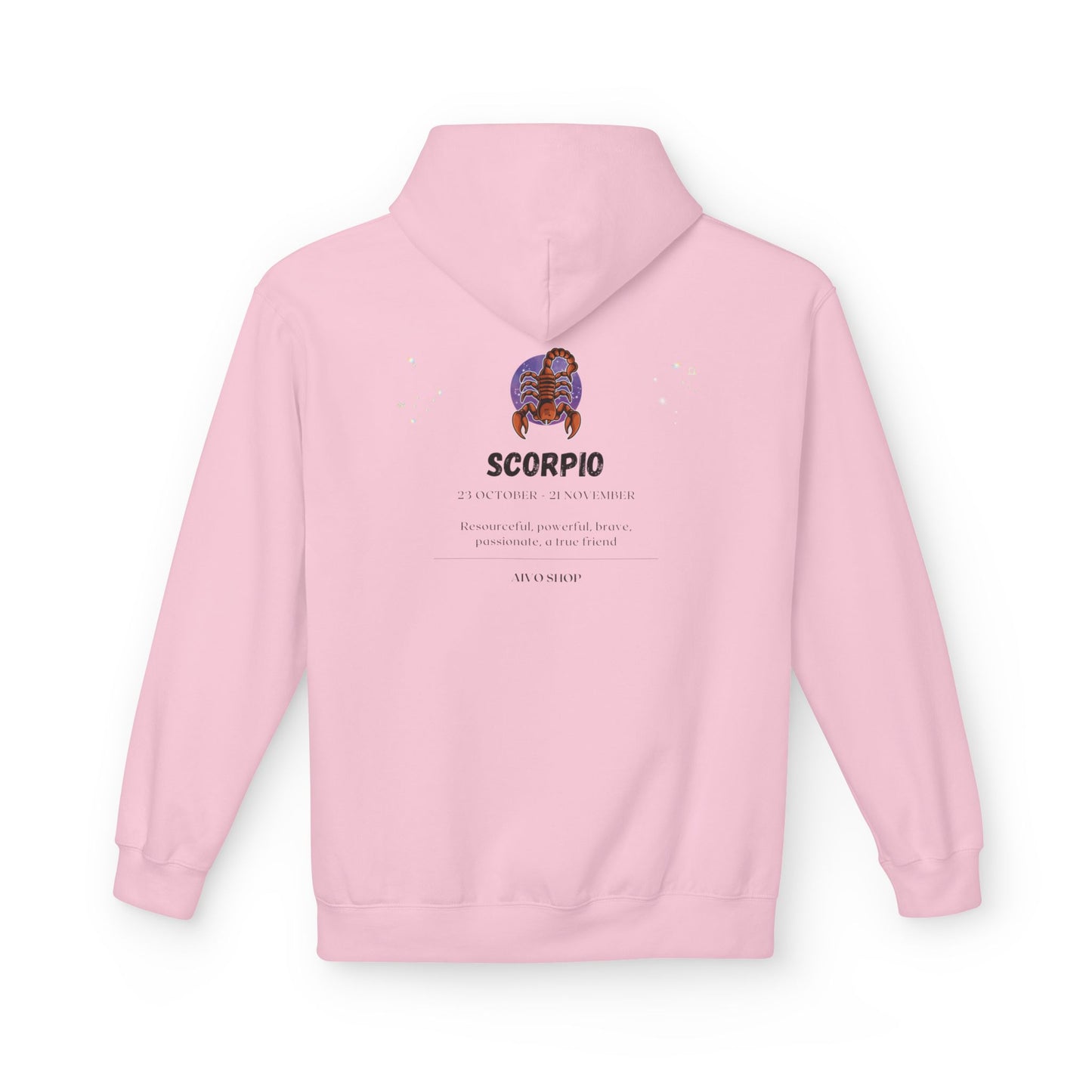 Scorpio Zodiac Fleece Hoodie - Midweight Softstyle for Astrology Lovers
