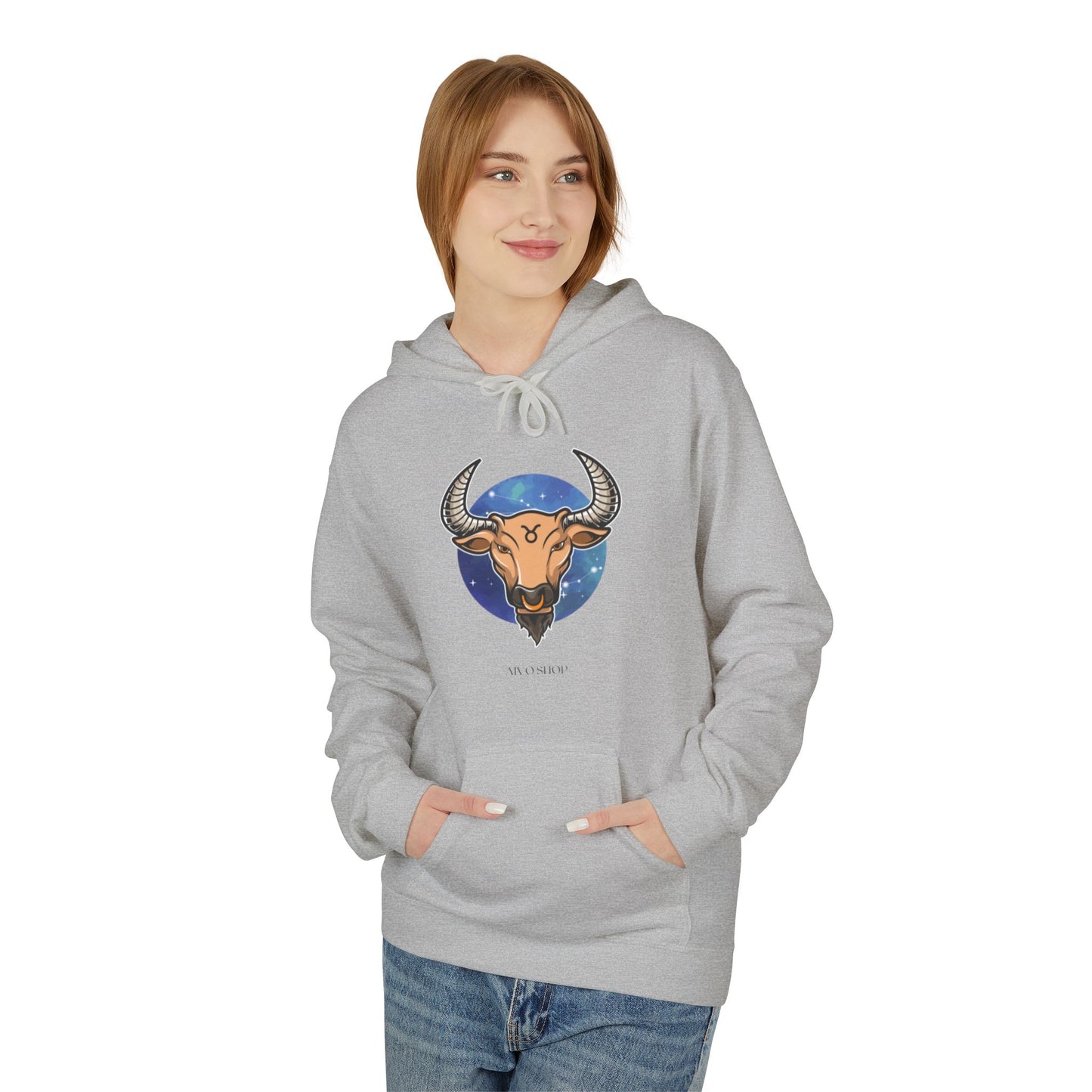 Taurus Zodiac Fleece Hoodie - Astrology Astrology Gift for Taurus
