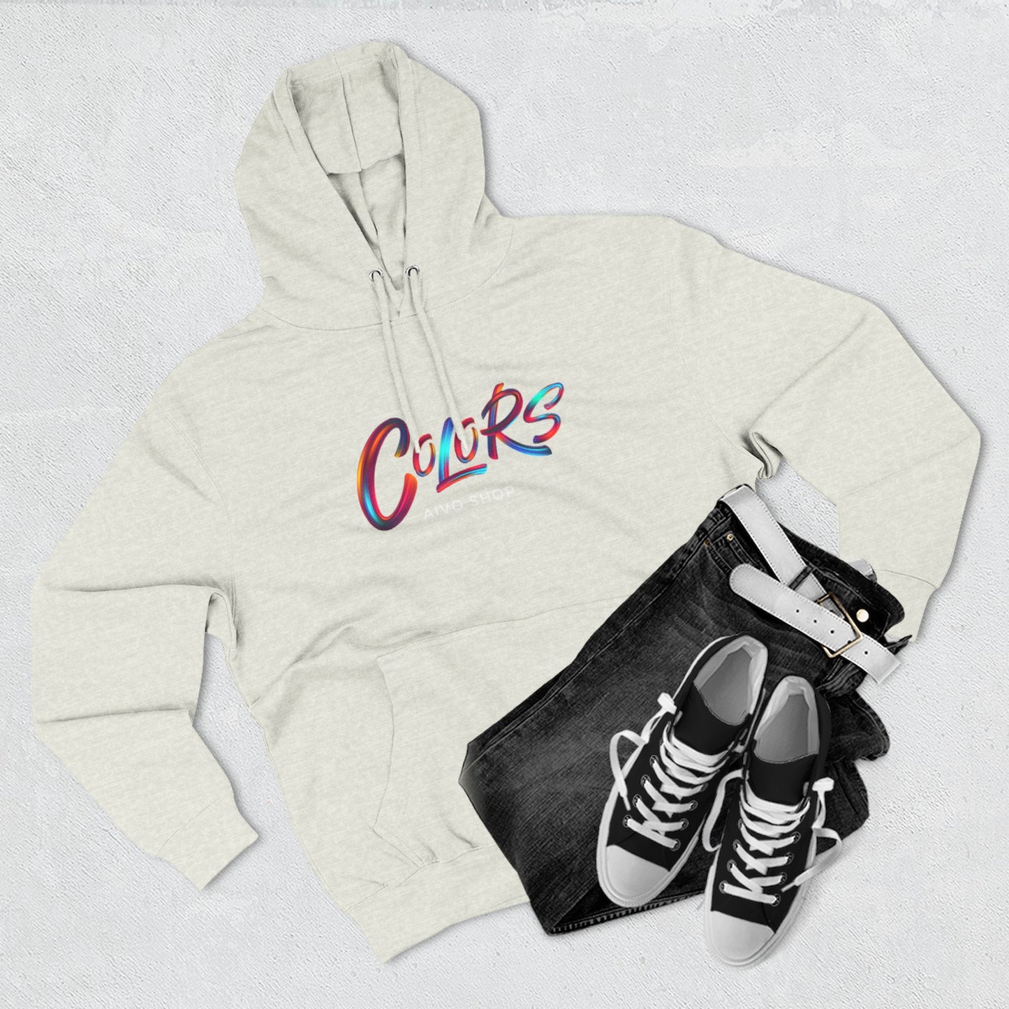 Three-Panel Fleece Hoodie - Colors