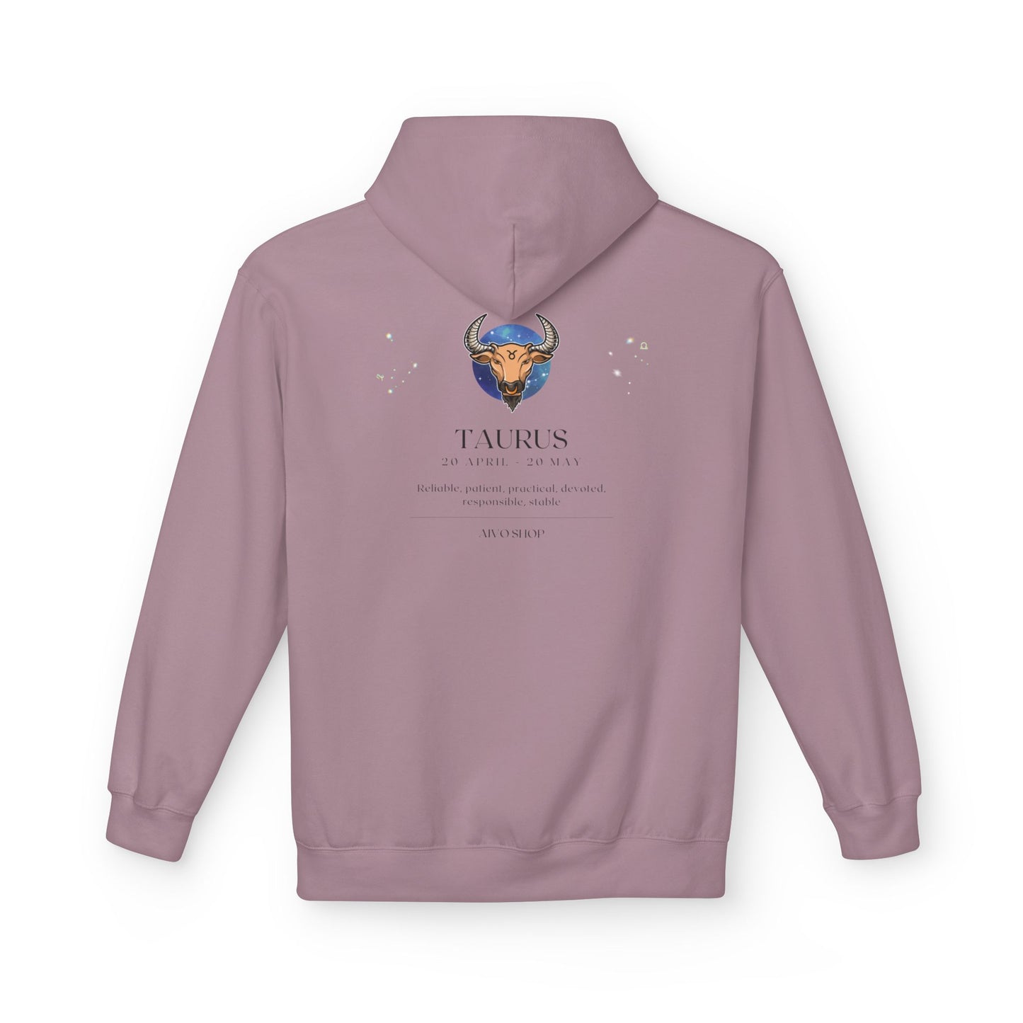 Taurus Zodiac Fleece Hoodie - Astrology Astrology Gift for Taurus