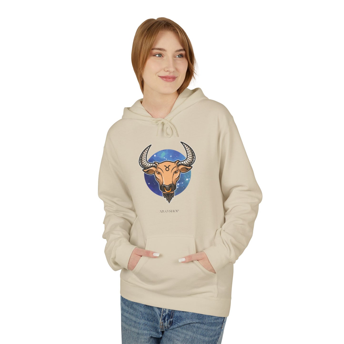 Taurus Zodiac Fleece Hoodie - Astrology Astrology Gift for Taurus