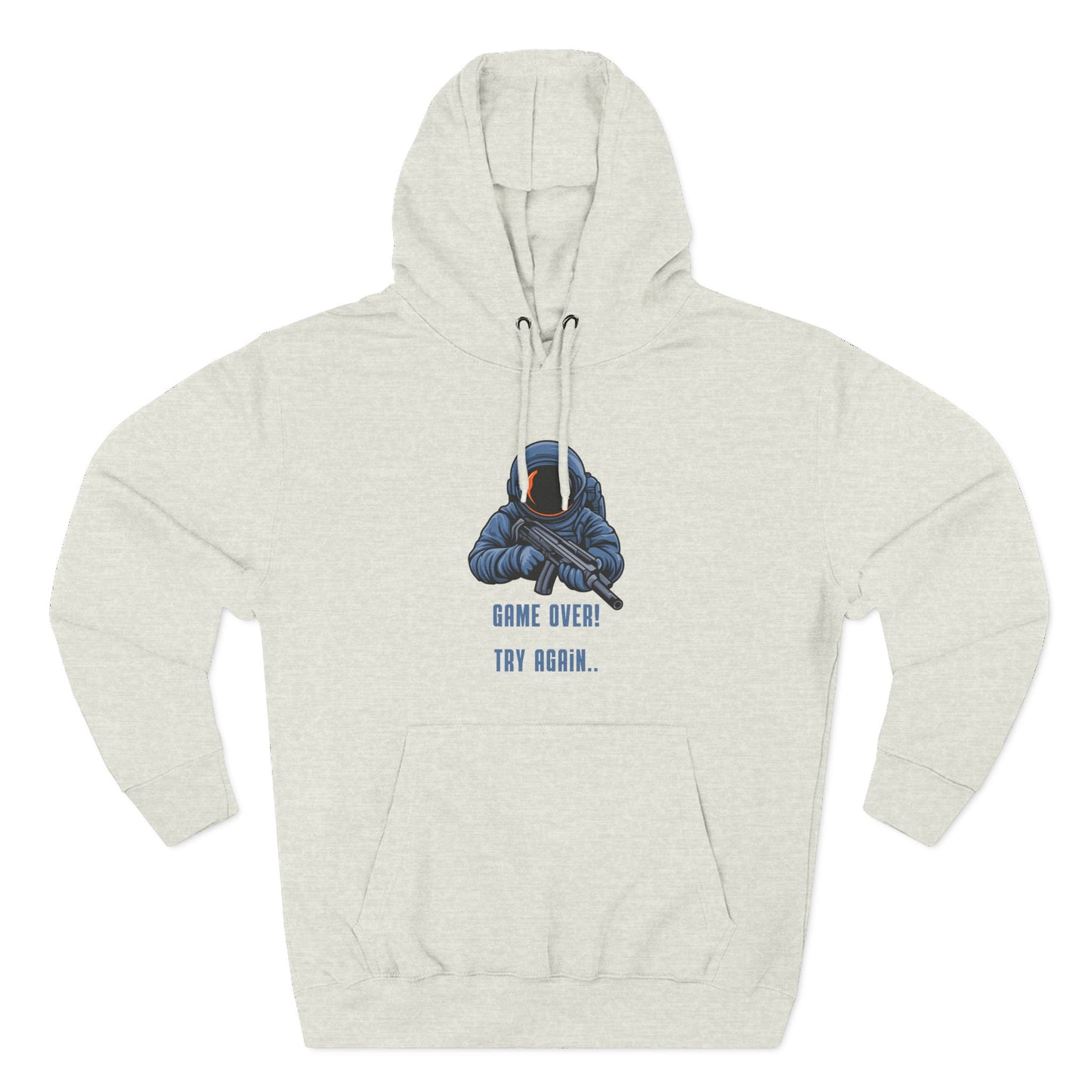 Game Over Fleece Hoodie | Try Again Casual Wear