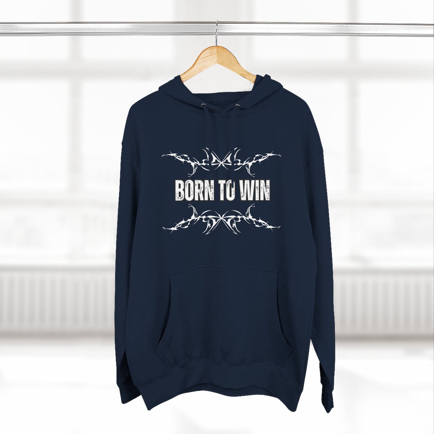 Born to Win Fleece Hoodie - Stylish & Motivational Apparel