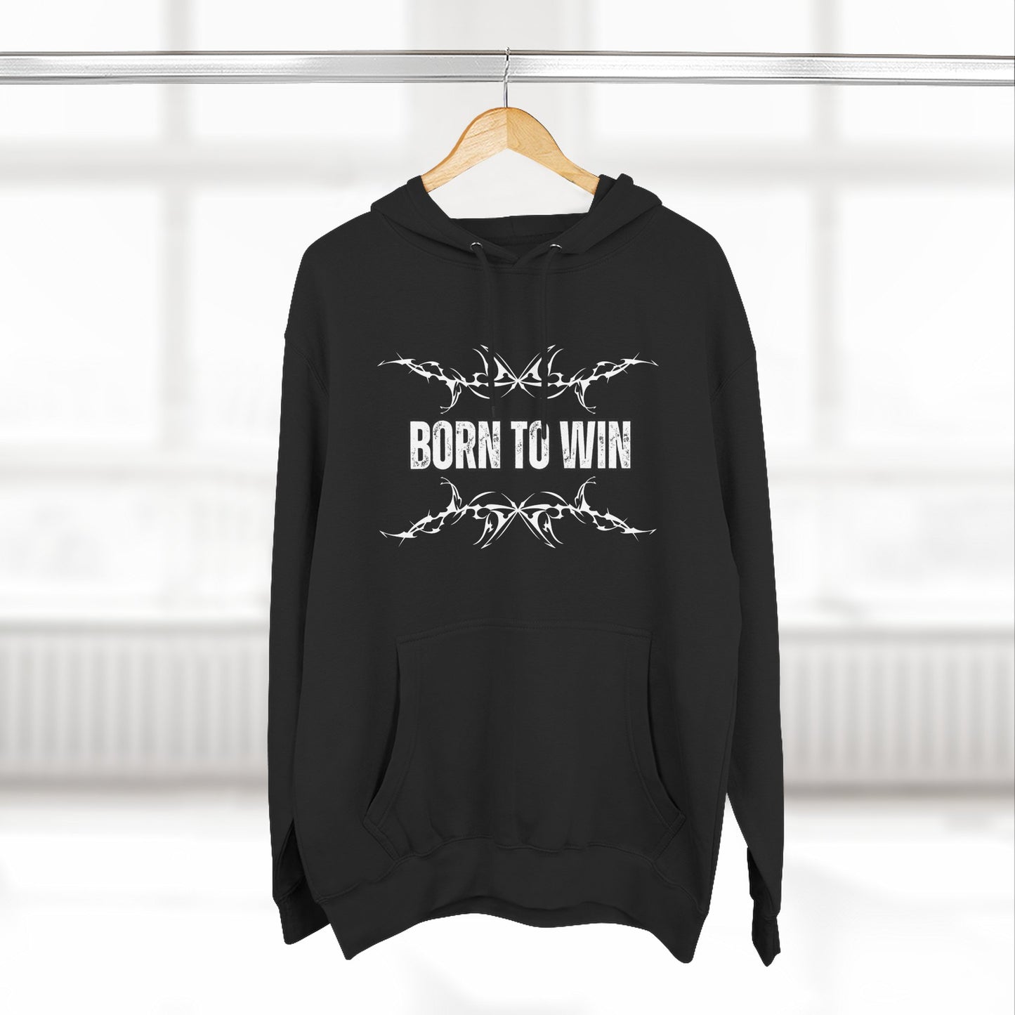 Born to Win Fleece Hoodie - Stylish & Motivational Apparel