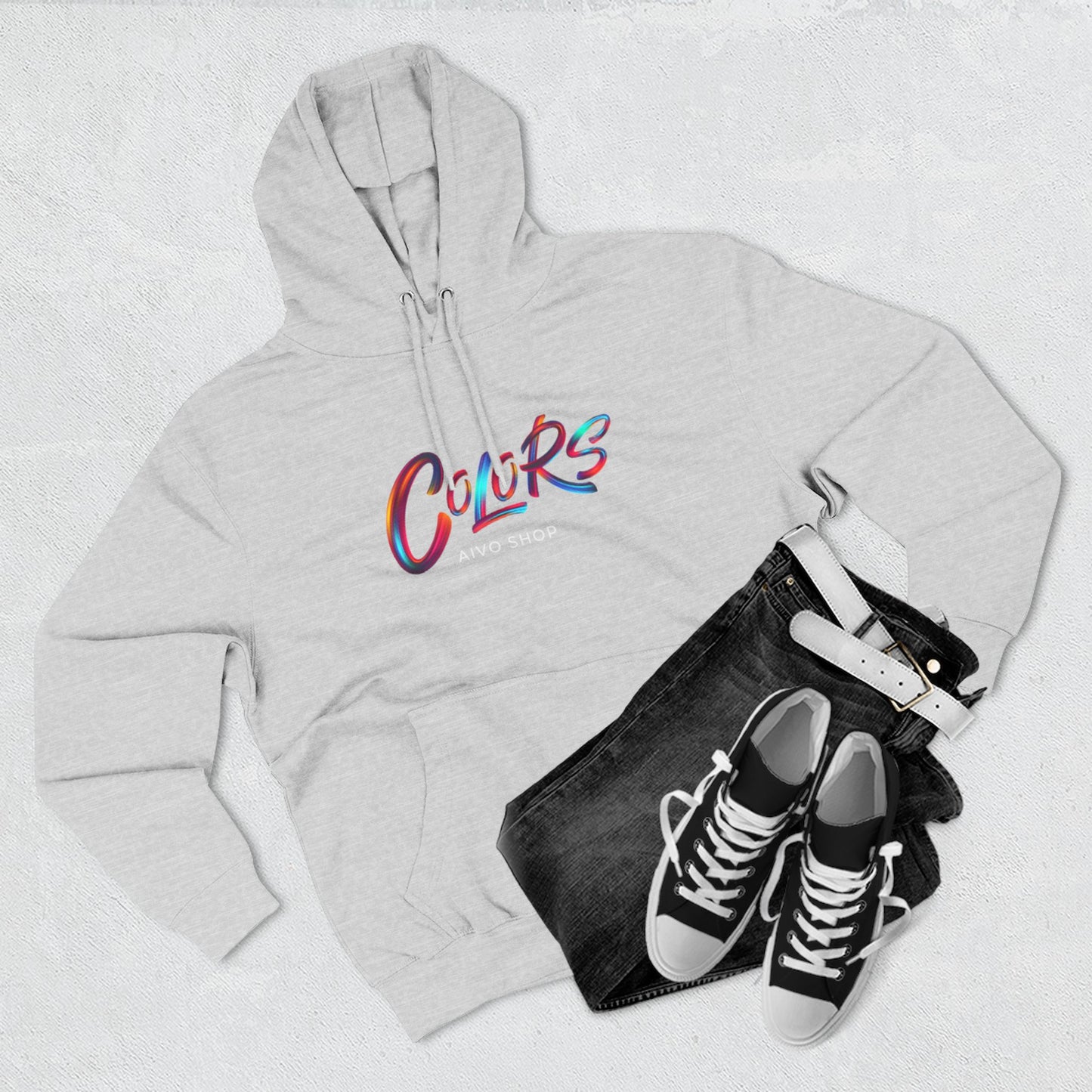 Three-Panel Fleece Hoodie - Colors