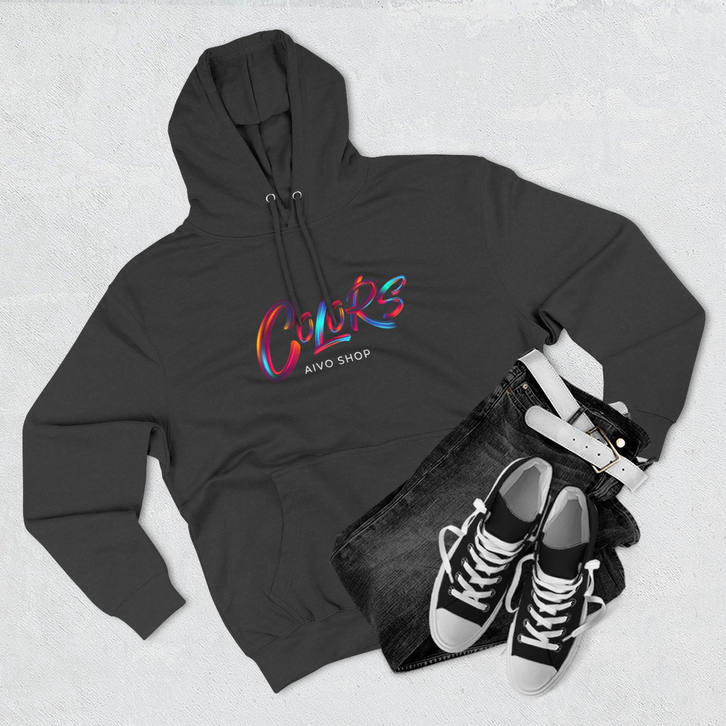 Three-Panel Fleece Hoodie - Colors